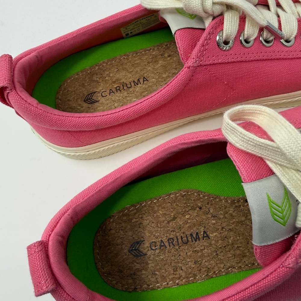CARIUMA OCA Low Pink Lemonade Canvas Sneakers Women's Size 10.5 or Men's Size 9 - Picture 7 of 16